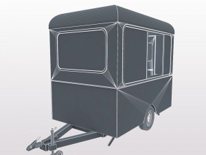 ice cream trailer 3D मॉडल