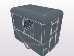 ice cream trailer 3D मॉडल