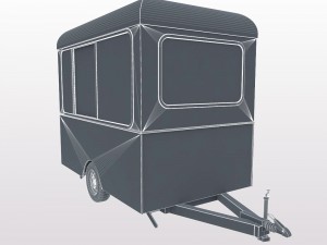 ice cream trailer 3D मॉडल