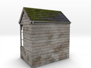 rural bus shelter 3Dモデル