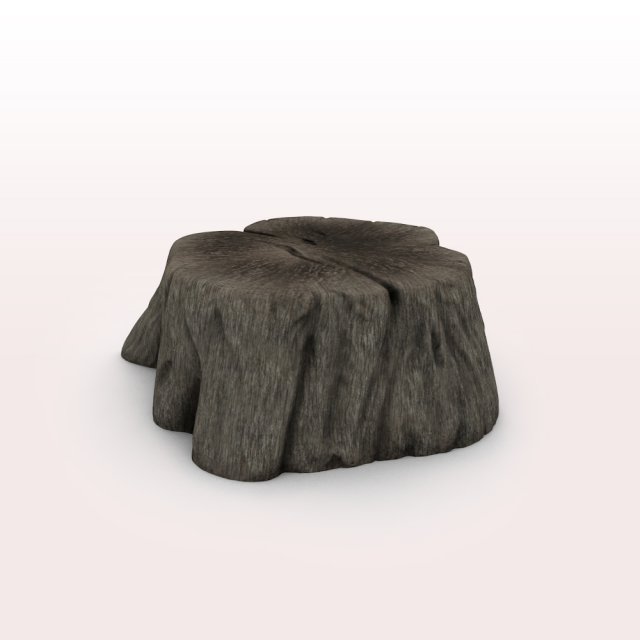 old tree stump 3D मॉडल .c4d .max .obj .3ds .fbx .stl .blend 