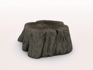 vecchio ceppo d'albero Modello 3D