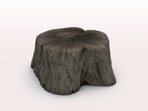 old tree stump 3D मॉडल