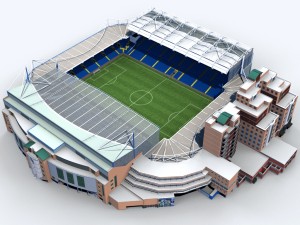 stamford bridge stadium 3D Model