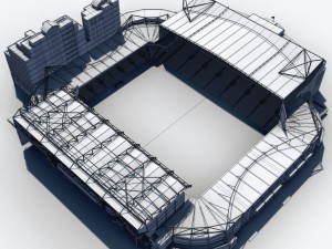 stamford bridge stadium 3D Model