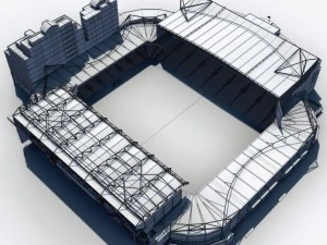 stamford bridge stadium 3D Model