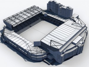 stamford bridge stadium 3D Model