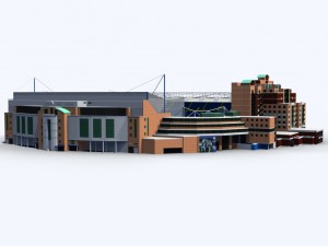 stamford bridge stadium low poly version Modelo 3D