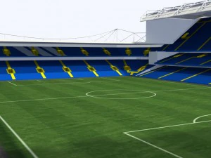 stamford bridge stadium low poly version 3D Model