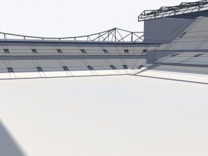 stamford bridge stadium low poly version Modelo 3D