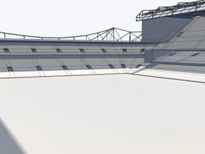 stamford bridge stadium low poly version 3D Model