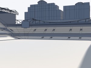 stamford bridge stadium low poly version Modelo 3D