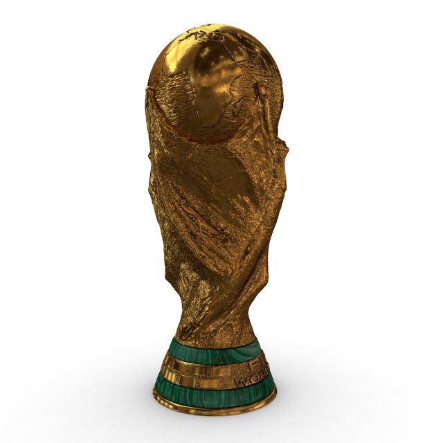 Fifa world cup trophy 3D Model .c4d .max .obj .3ds .fbx .stl .blend 