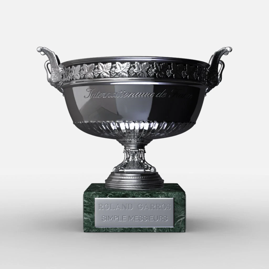 roland garros mens trophy 3D Model .c4d .max .obj .3ds .fbx .stl .blend 