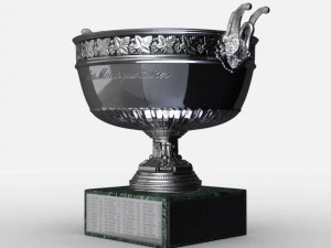 roland garros mens trophy 3D Model