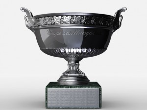 roland garros mens trophy 3D Model