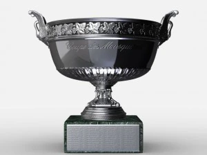 roland garros mens trophy 3D Model