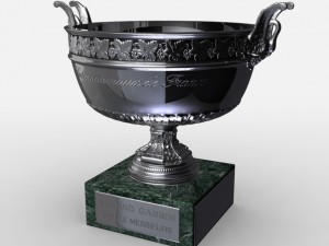 roland garros mens trophy 3D Model