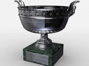 roland garros mens trophy 3D Model
