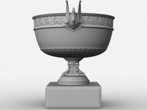 roland garros mens trophy 3D Model