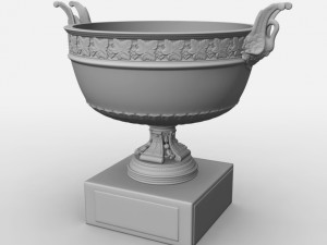 roland garros mens trophy 3D Model