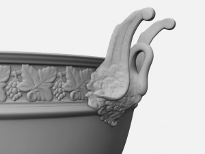 roland garros mens trophy 3D Model