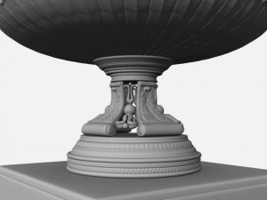 roland garros mens trophy 3D Model