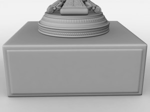 roland garros mens trophy 3D Model