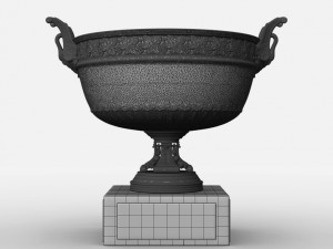 roland garros mens trophy 3D Model