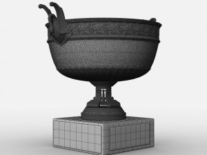 roland garros mens trophy 3D Model