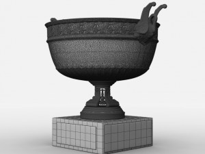 roland garros mens trophy 3D Model