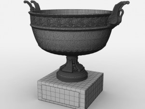roland garros mens trophy 3D Model