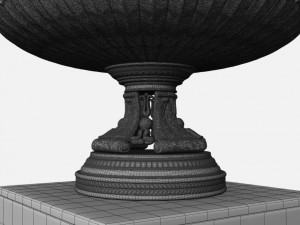 roland garros mens trophy 3D Model