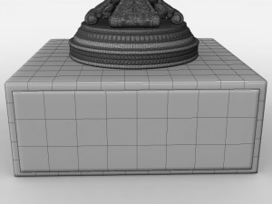roland garros mens trophy 3D Model