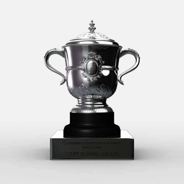 roland garros womens trophy Modello 3D .c4d .max .obj .3ds .fbx .stl .blend 