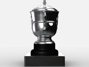 roland garros womens trophy Modello 3D