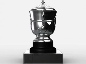 roland garros womens trophy 3D Model