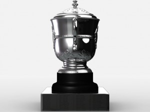 roland garros womens trophy Modello 3D