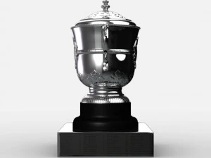 roland garros womens trophy 3D Model