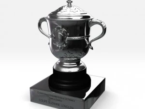 roland garros womens trophy 3D Model