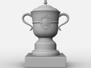 roland garros womens trophy Modello 3D