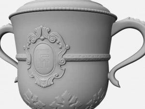 roland garros womens trophy 3D Model