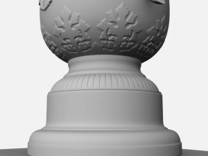 roland garros womens trophy Modello 3D