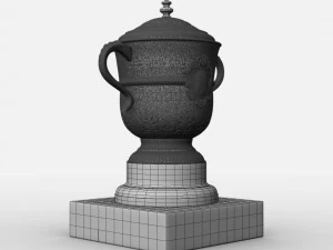 roland garros womens trophy 3D Model