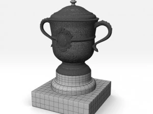 roland garros womens trophy 3D Model