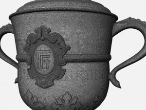roland garros womens trophy Modello 3D