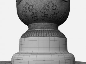 roland garros womens trophy 3D Model