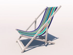 deck chair - contemporary 3Dモデル