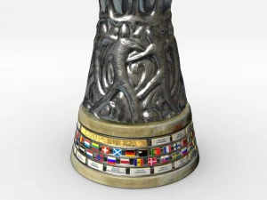 uefa europa league cup trophy 3D Model
