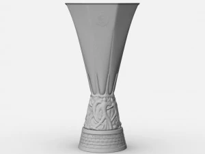 uefa europa league cup trophy 3D Model